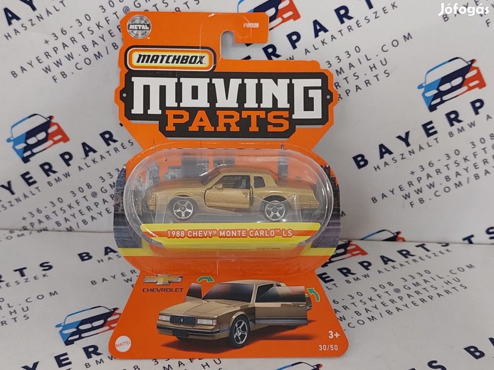 Matchbox Moving Parts - Chevy Chevrolet Monte Carlo LS (1988) -  Matc