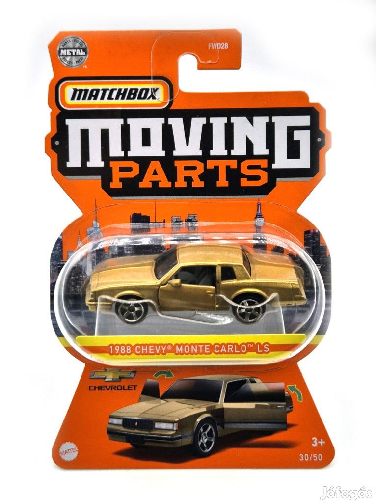 Matchbox Moving Parts - Chevy Chevrolet Monte Carlo LS (1988) -  Matc