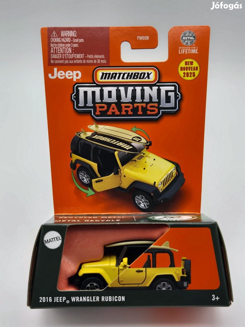 Matchbox Moving Parts - Jeep Wrangler Rubicon (2016) -  Matchbox - 1: