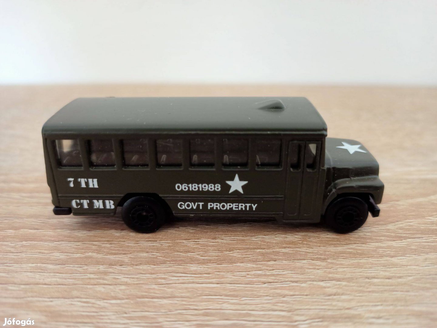 Matchbox No 47 School Bus Military Army Green