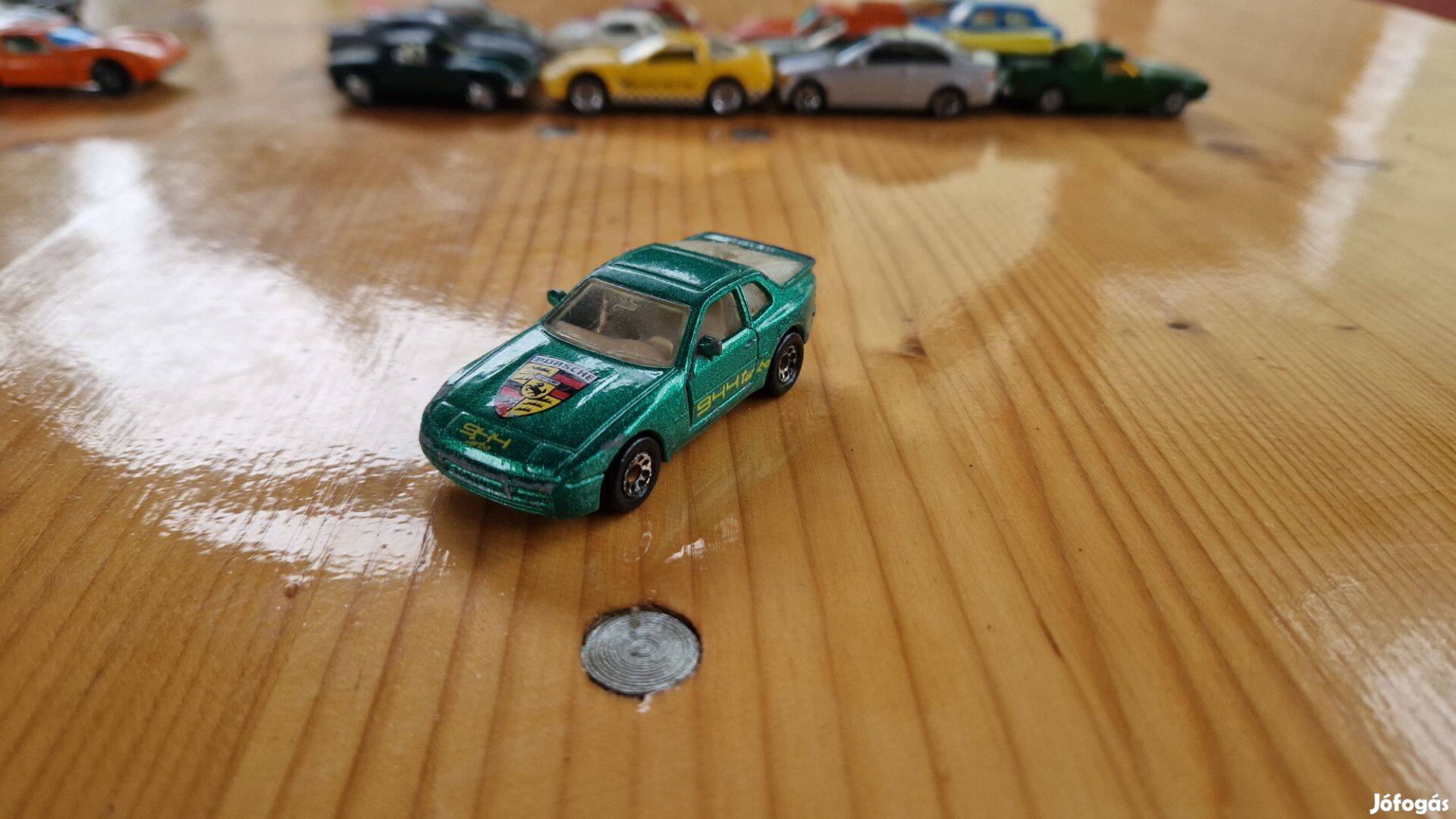 Matchbox Porsche 944 zöld Kisautó