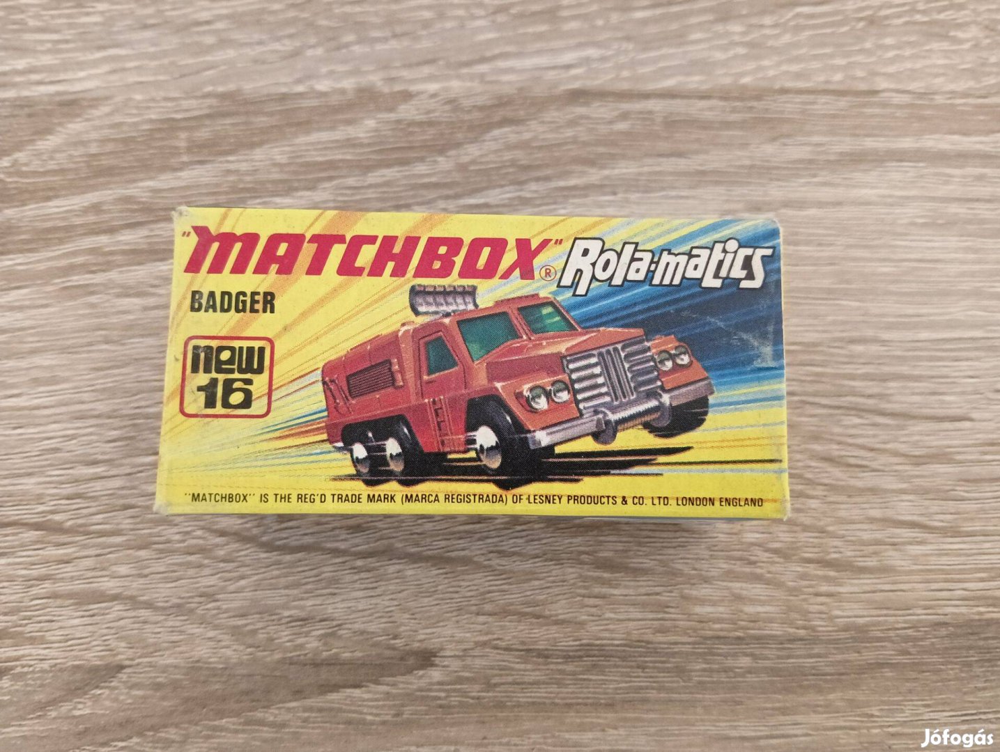 Matchbox Rolamatics Badger üres doboz