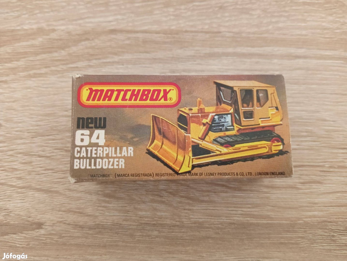 Matchbox SF 64 Caterpillar Buldózer üres doboz