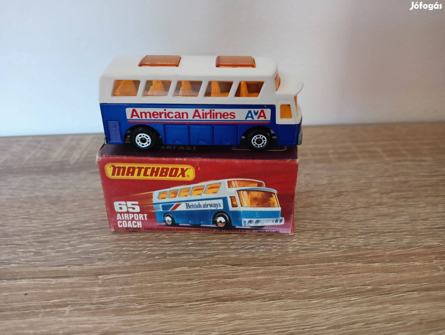 Matchbox Superfast 65 Airport Coach Bus American Airlines