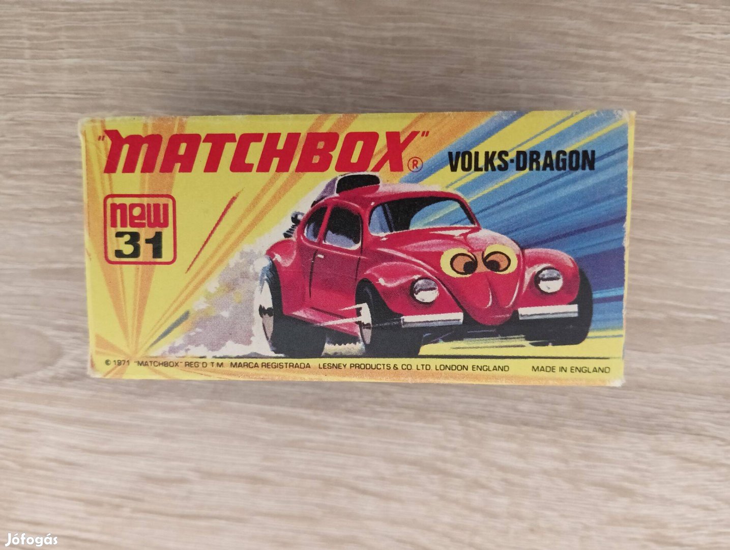 Matchbox Superfast No 31 Volks-Dragon üres doboz