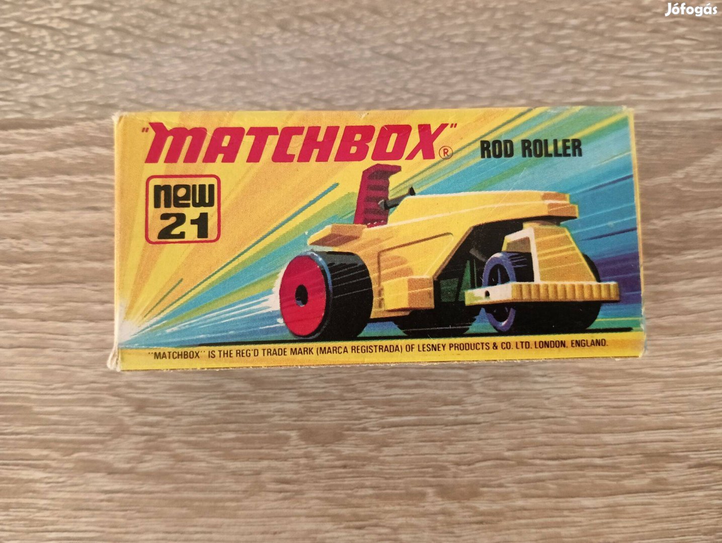 Matchbox Superfast No. 21 Road Roller üres doboz