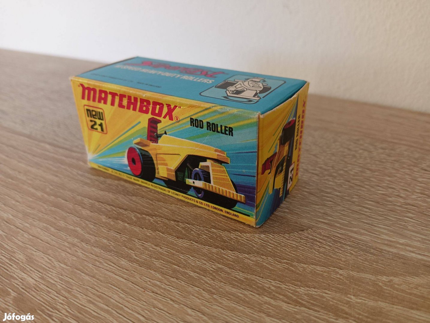 Matchbox Superfast No. 21 Road Roller üres doboz