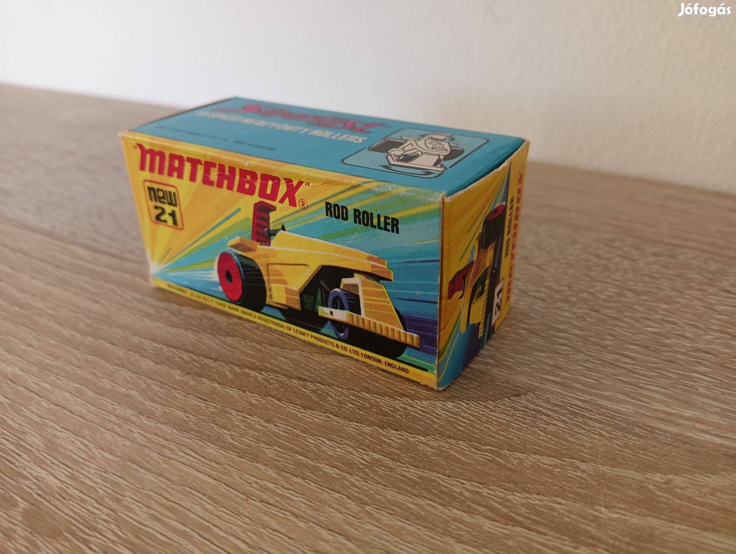 Matchbox Superfast No. 21 Road Roller üres doboz