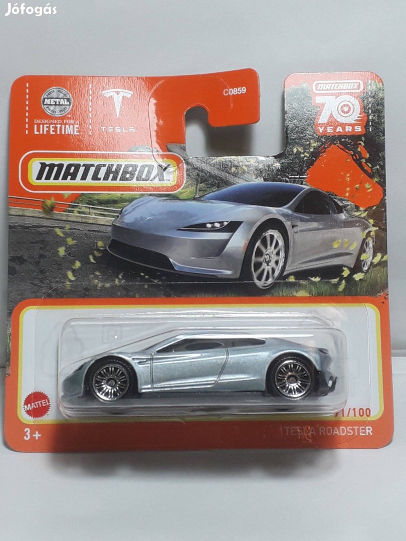 Matchbox Tesla Roadster (silver) 2022
