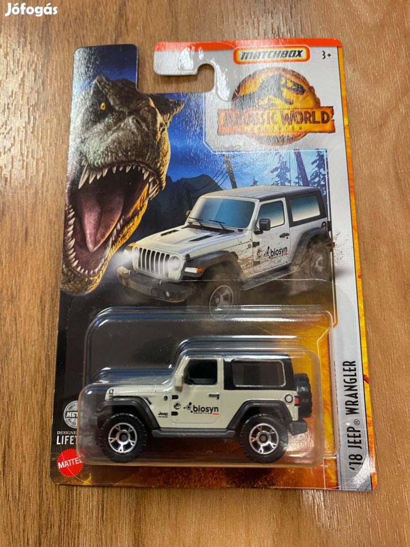 Matchbox '18 Jeep Wrangler Jurassic world (Hbh14)