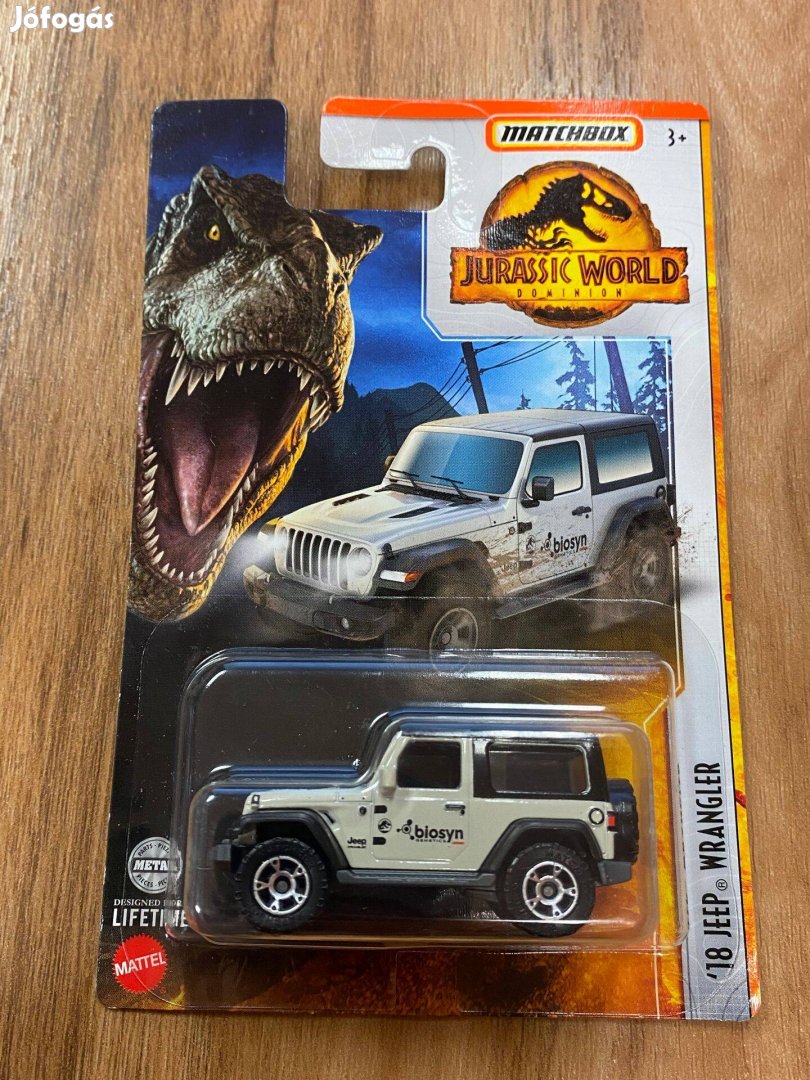 Matchbox '18 Jeep Wrangler (Hbh14) Jurassic World