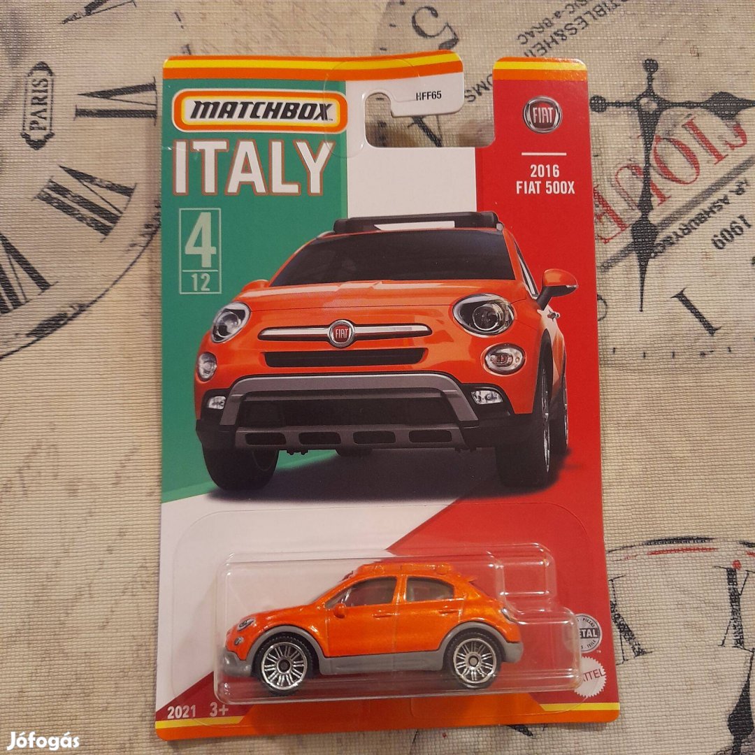 Matchbox: 2016 Fiat 500X Italy Bontatlan 2021