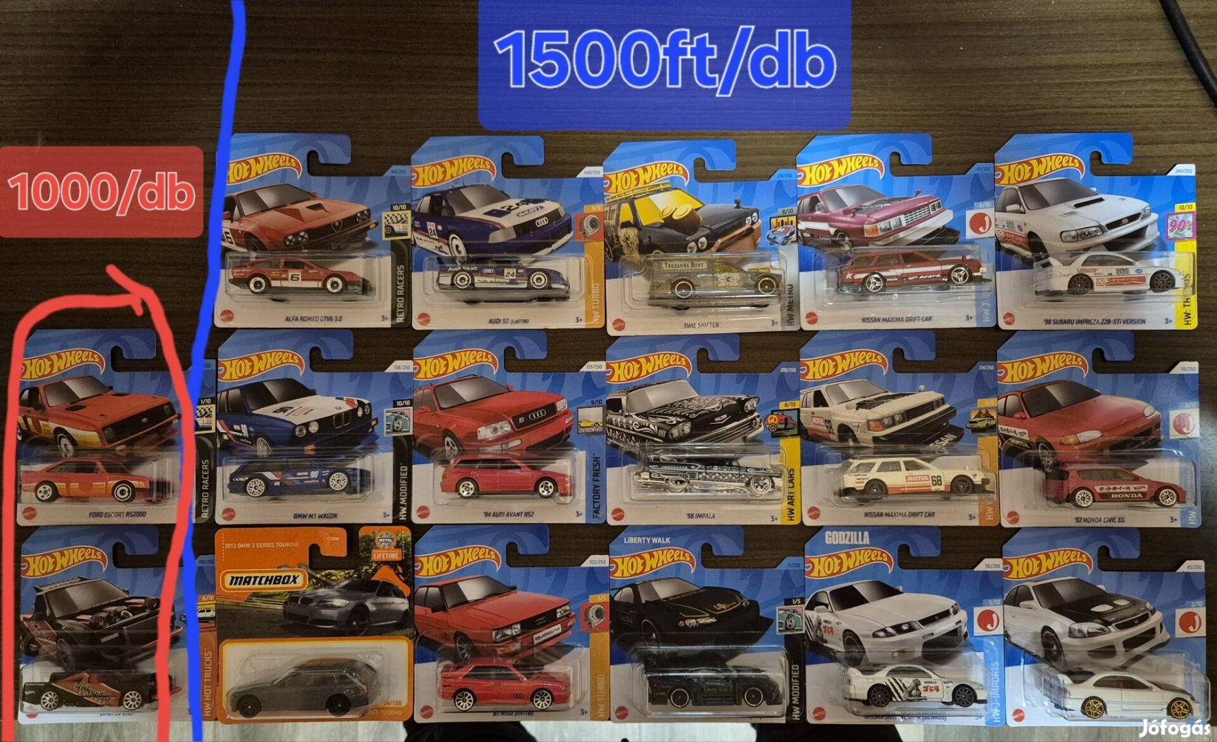 Matchbox, Hot Wheels kisautók 