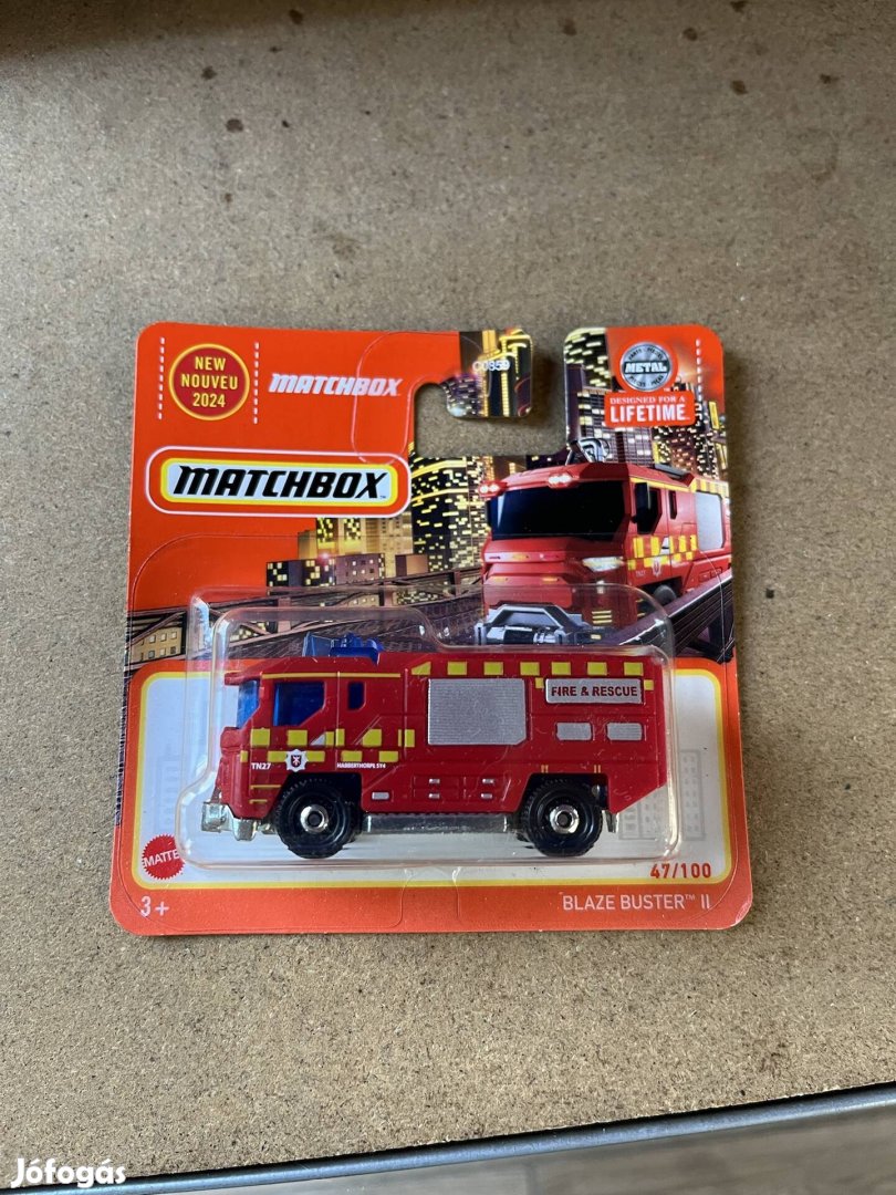 Matchbox - Blaze Buster II tűzoltóautó Új