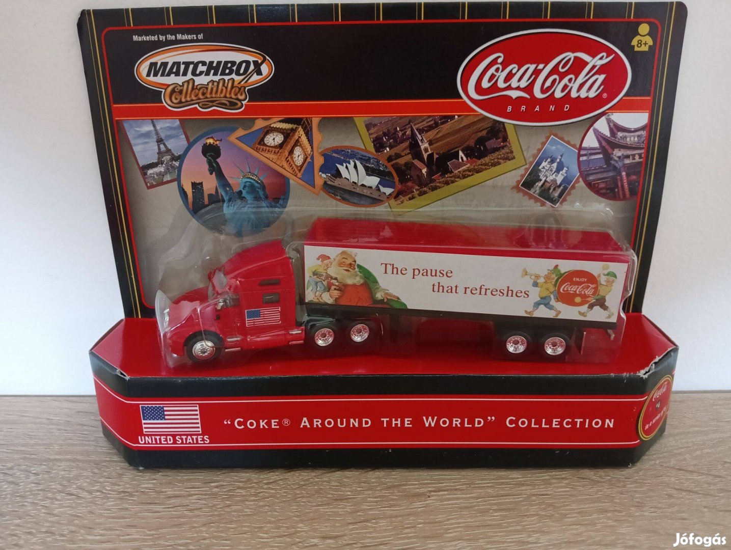 Matchbox collectible Coca Cola Coke around the world semi truck US