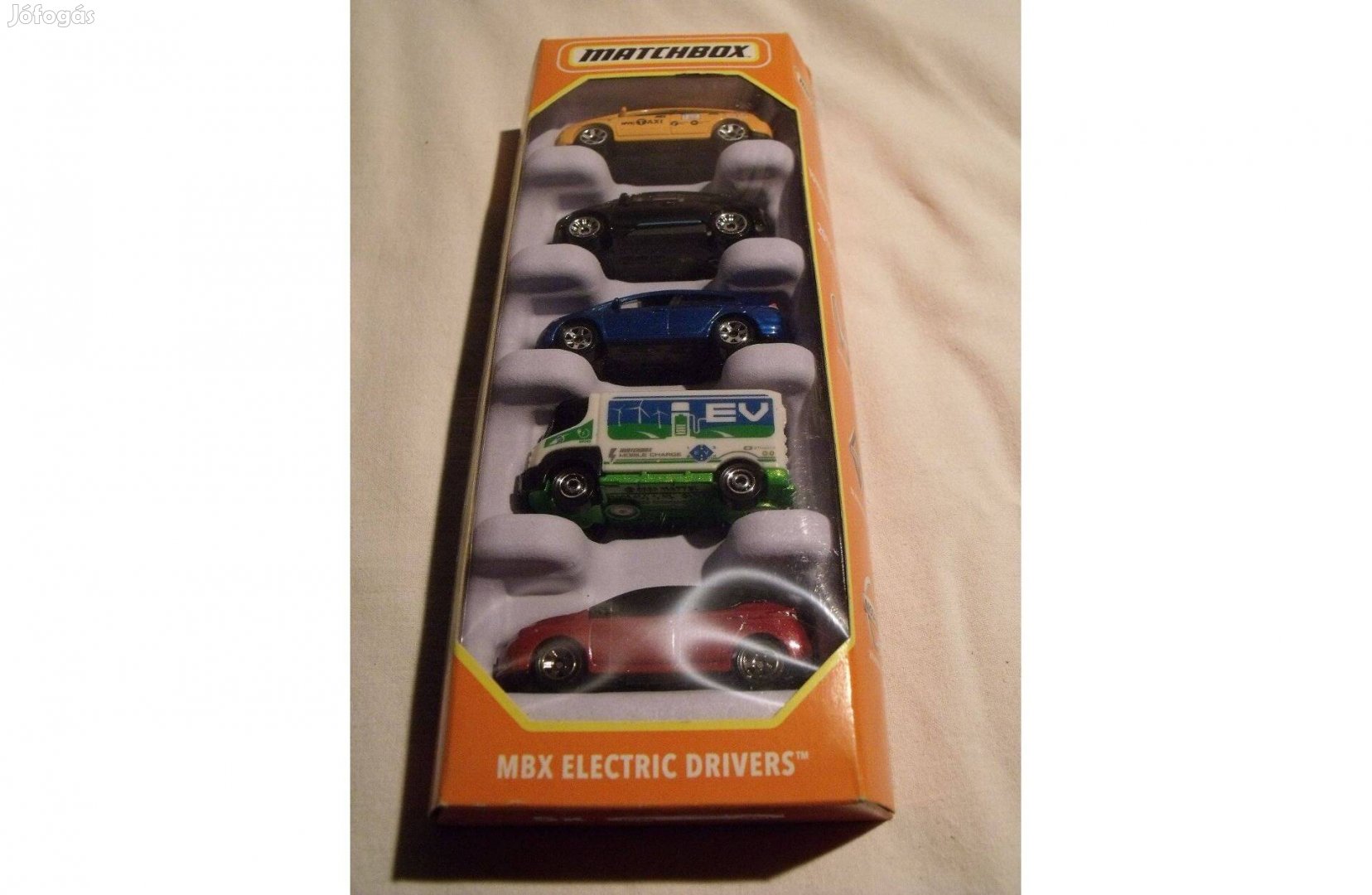 Matchbox készlet 5 darabos, elektromos autó tematika