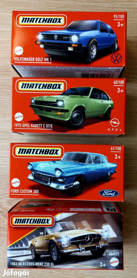 Matchbox papír dobozos 4 db