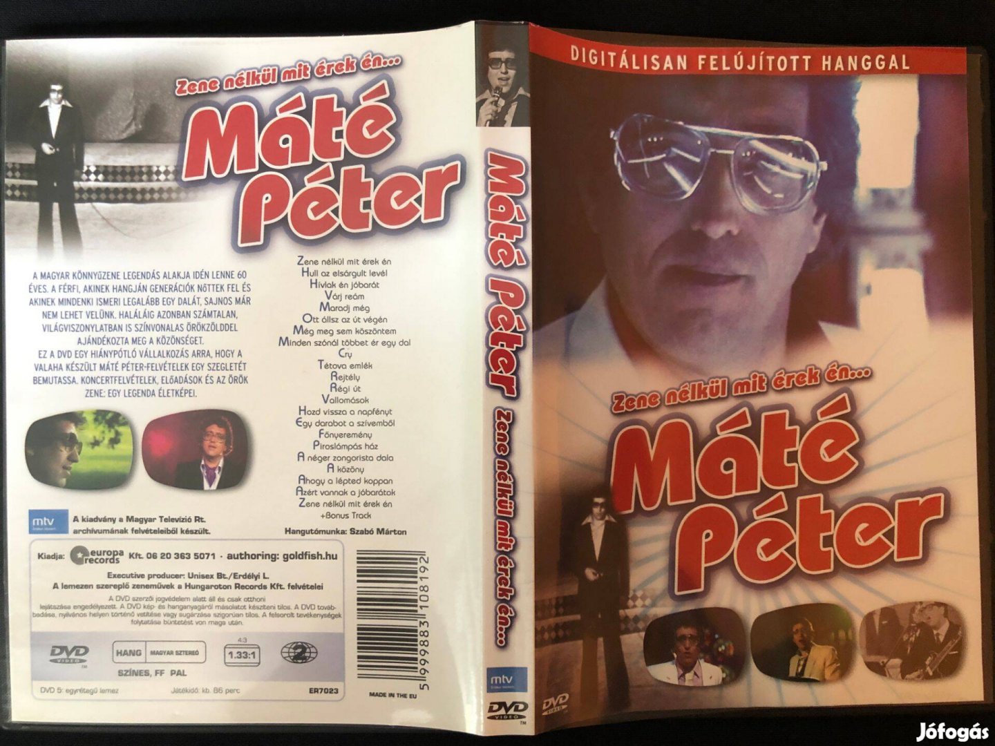Máté Péter Zene nélkül mit érek én (karcmentes) Zenei DVD