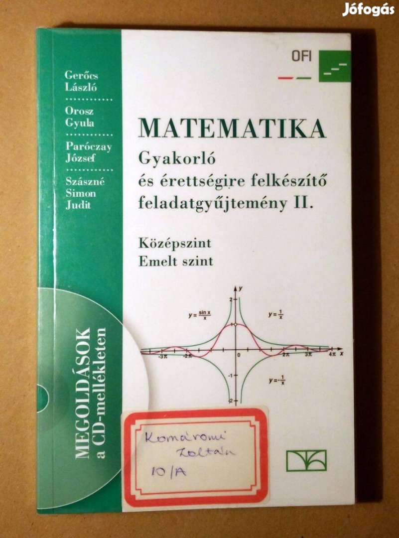 Matematika Gyakorló és Érettségire Felkészítő Feladatgyűjtemény II