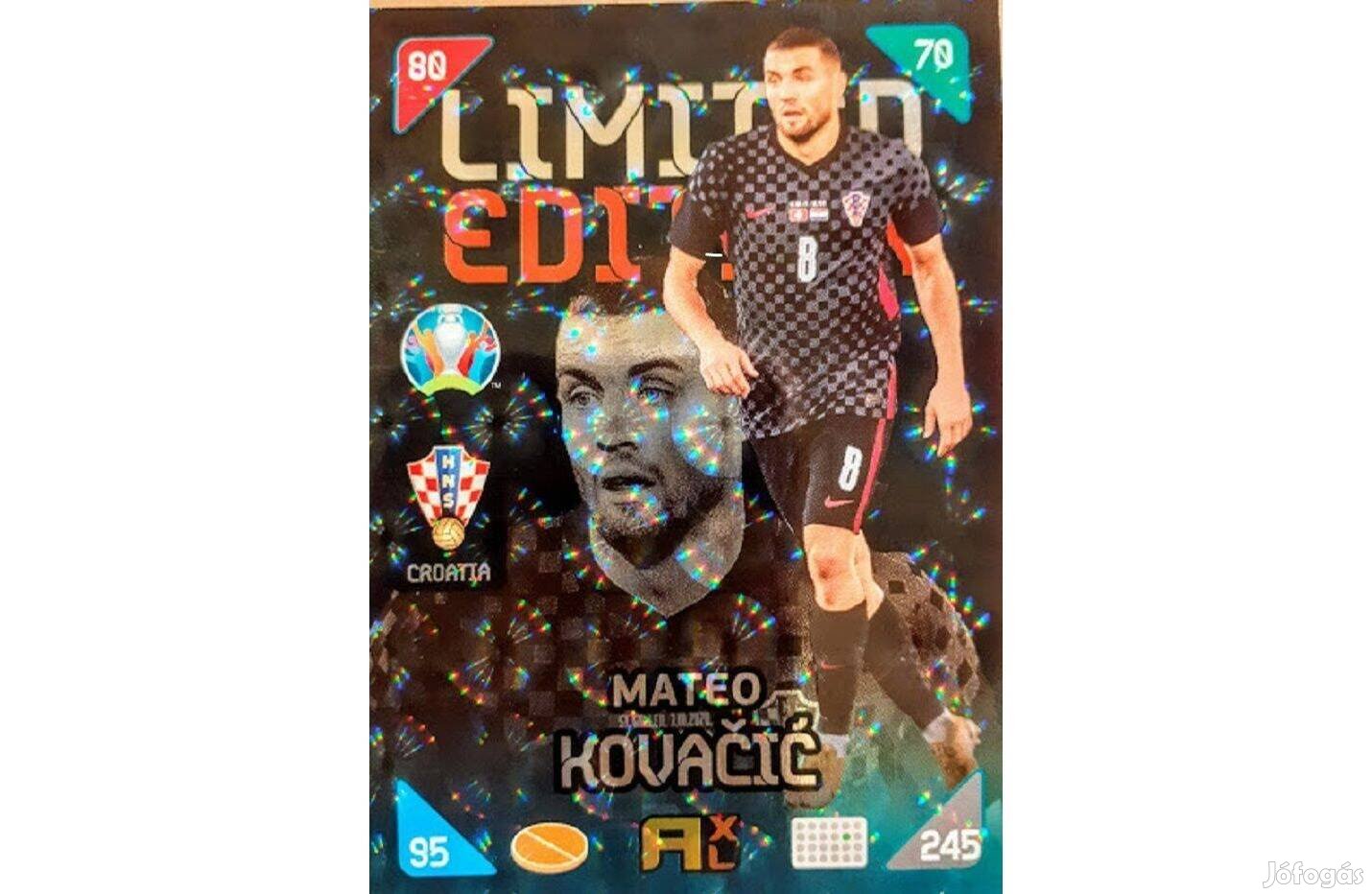 Mateo Kovacic Horvátország Limited Edition focis kártya Kick Off 2021