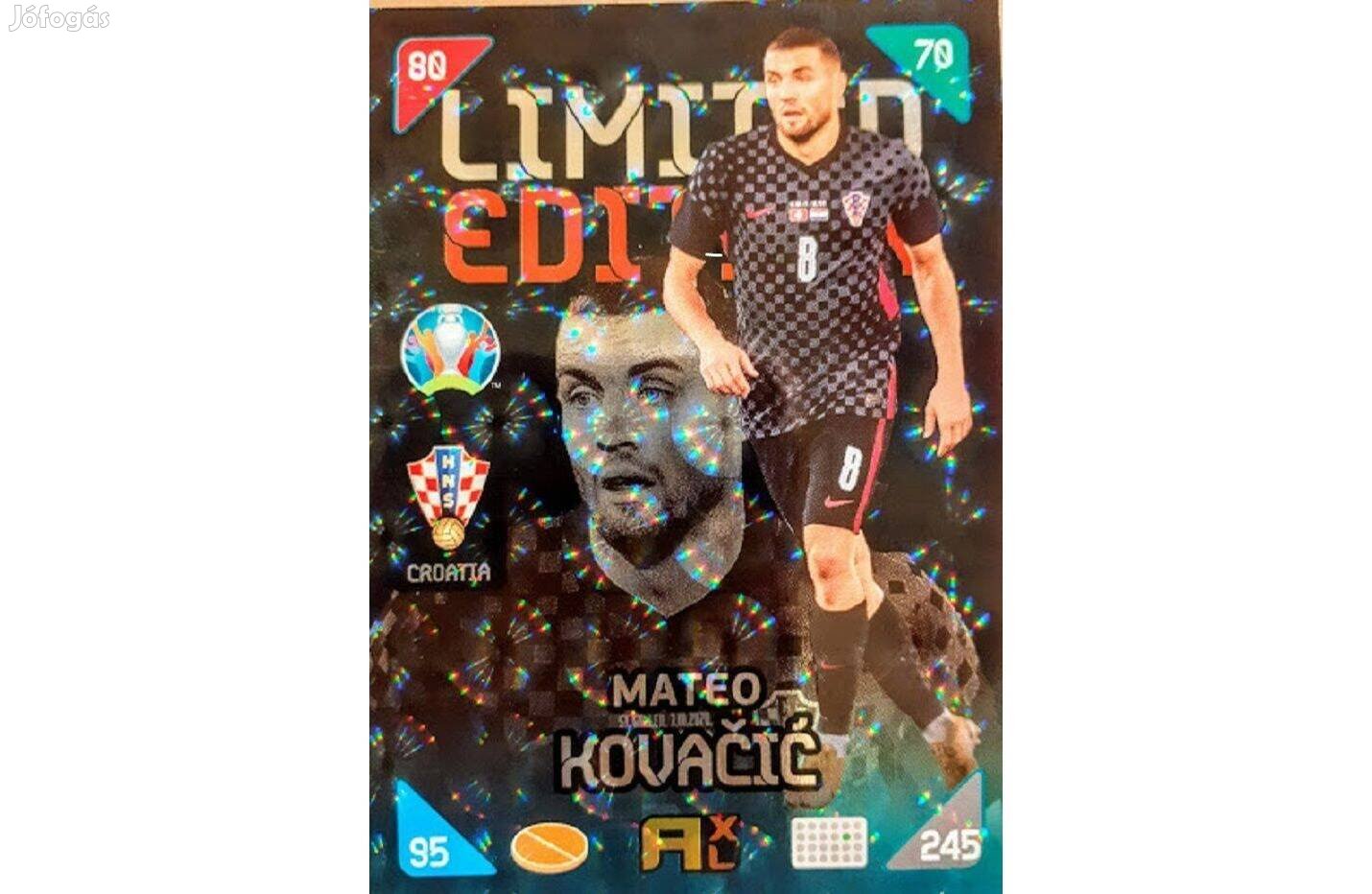 Mateo Kovacic Horvátország Limited focis kártya Panini Kick off 2021