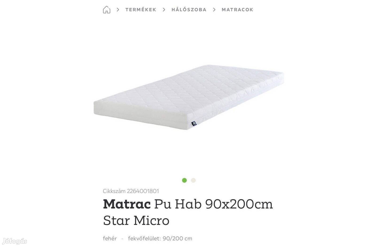 Matrac Star Micro 90x200 cm Mömax (új)