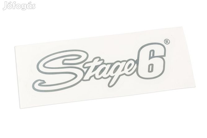 Matrica Stage6 logó 20x6cm ezüst