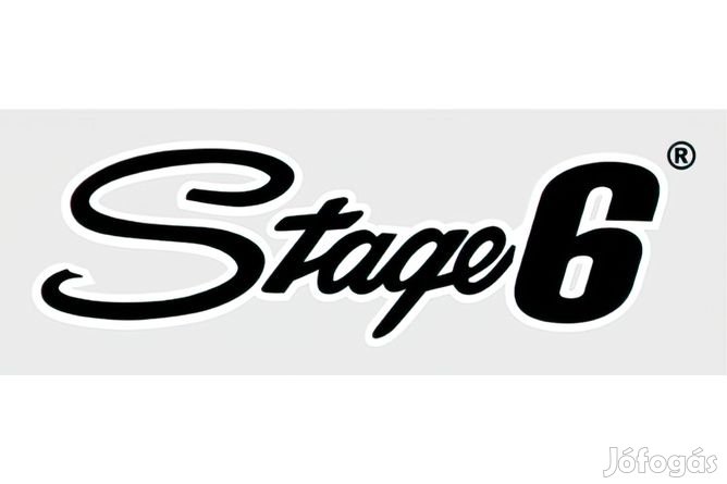 Matrica Stage6 logó 20x6cm fekete