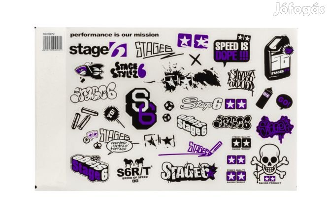 Matrica szett Stage6 A4 lila