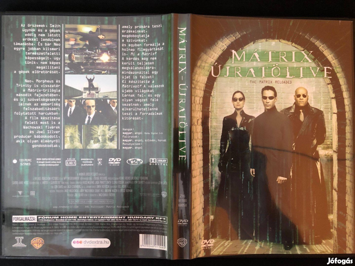 Mátrix 2. - Újratöltve (karcmentes, Keanu Reeves) DVD