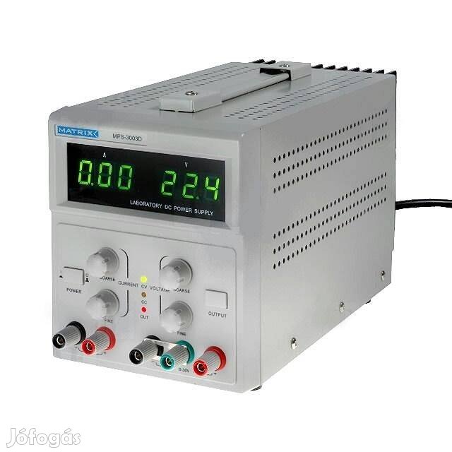 Matrix Labortápegység Labortáp 0-30V(3A) + 5V(1A) (0913)