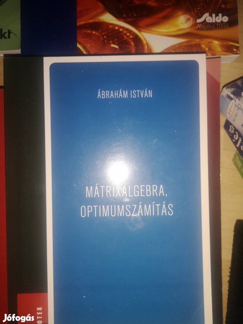 Mátrixalgebra, optimumszámítás Ábrahám István