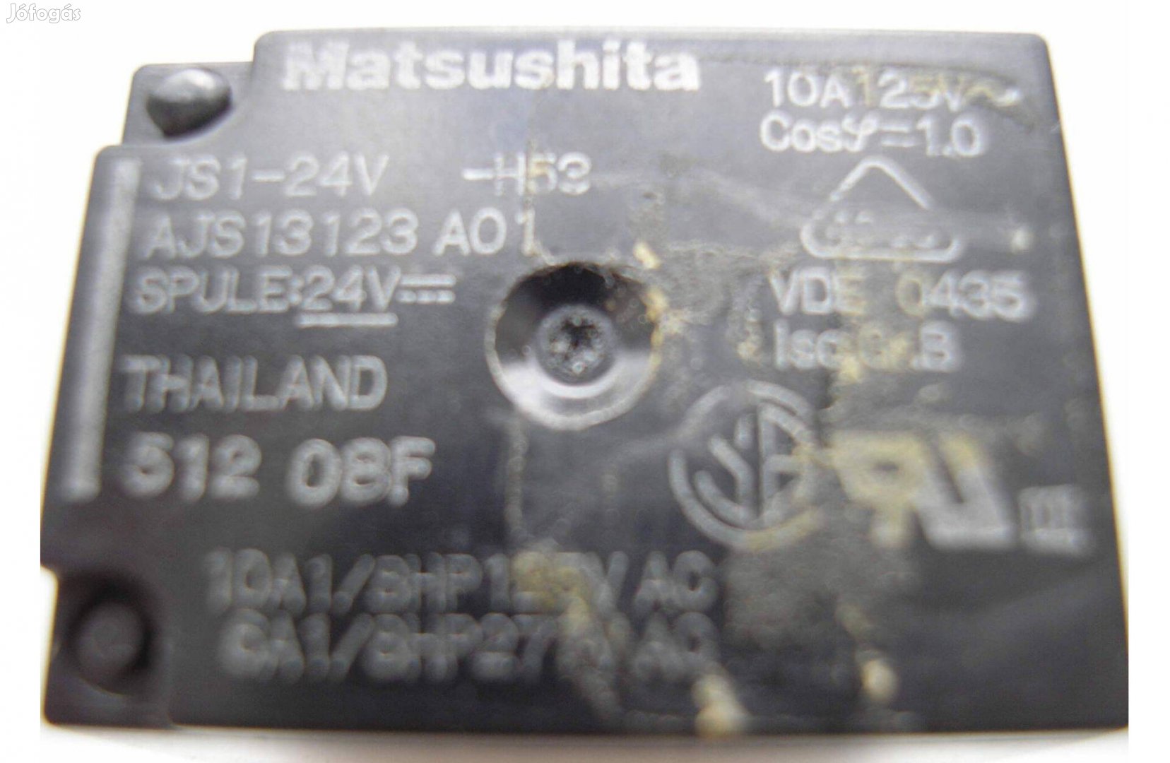 Matsushita relé , JS-1 , 24 V DC , 6 A , 1 morze , használt