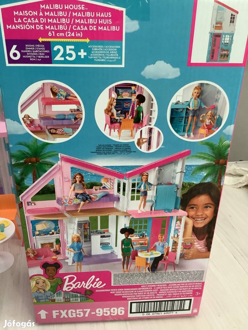 Mattel Barbie Fxg57 Malibu összecsukható tengerparti babaház