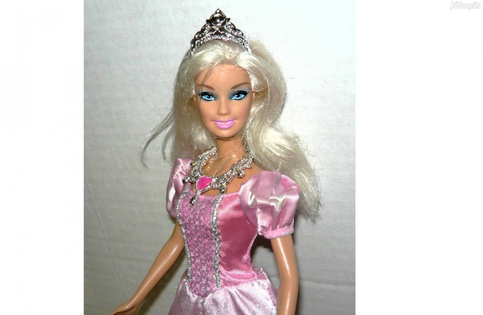 Mattel Barbie baba tiarával, rózsaszín ruhában