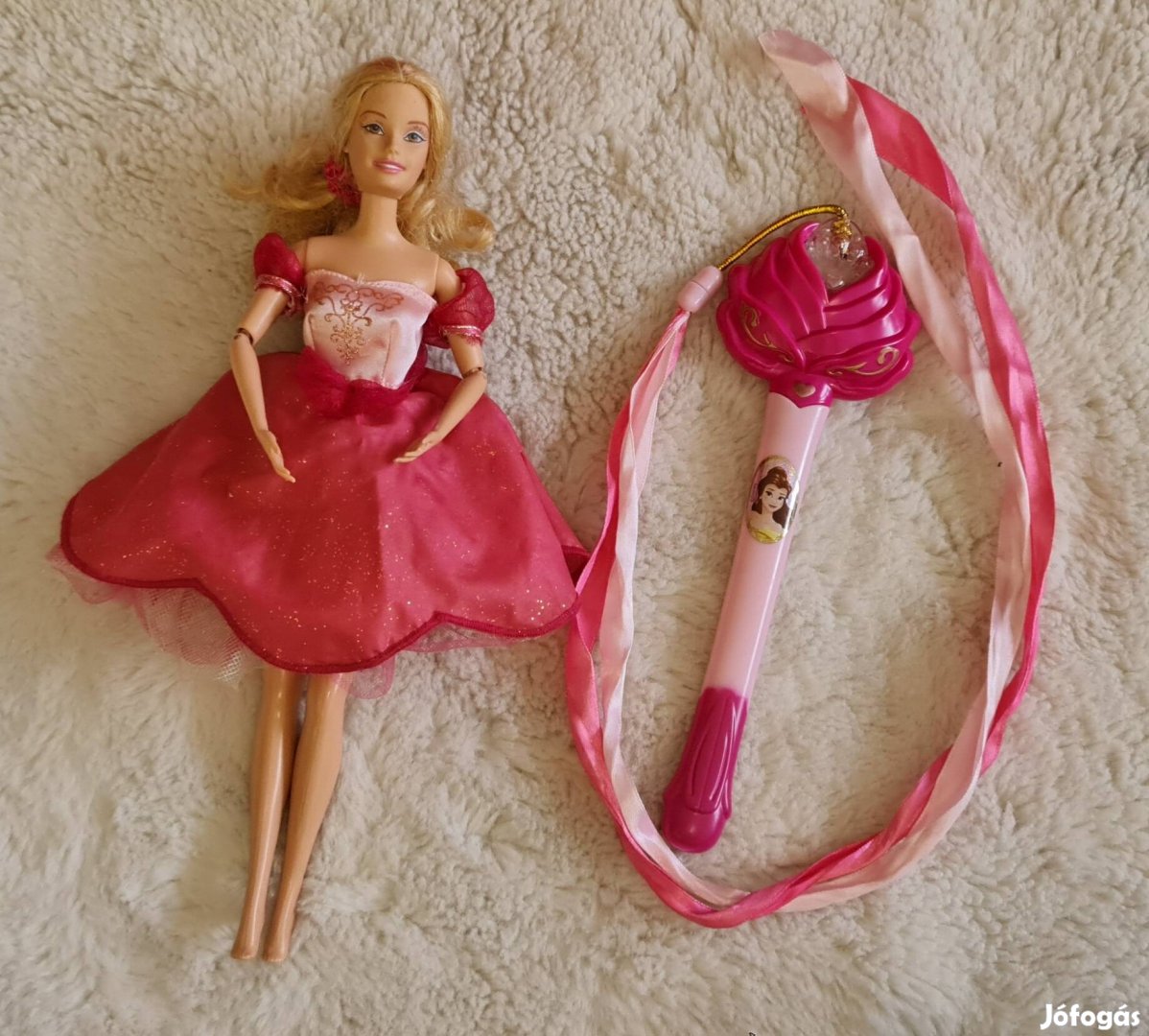 Mattel Barbie balerina baba, világító forgó szoknyával