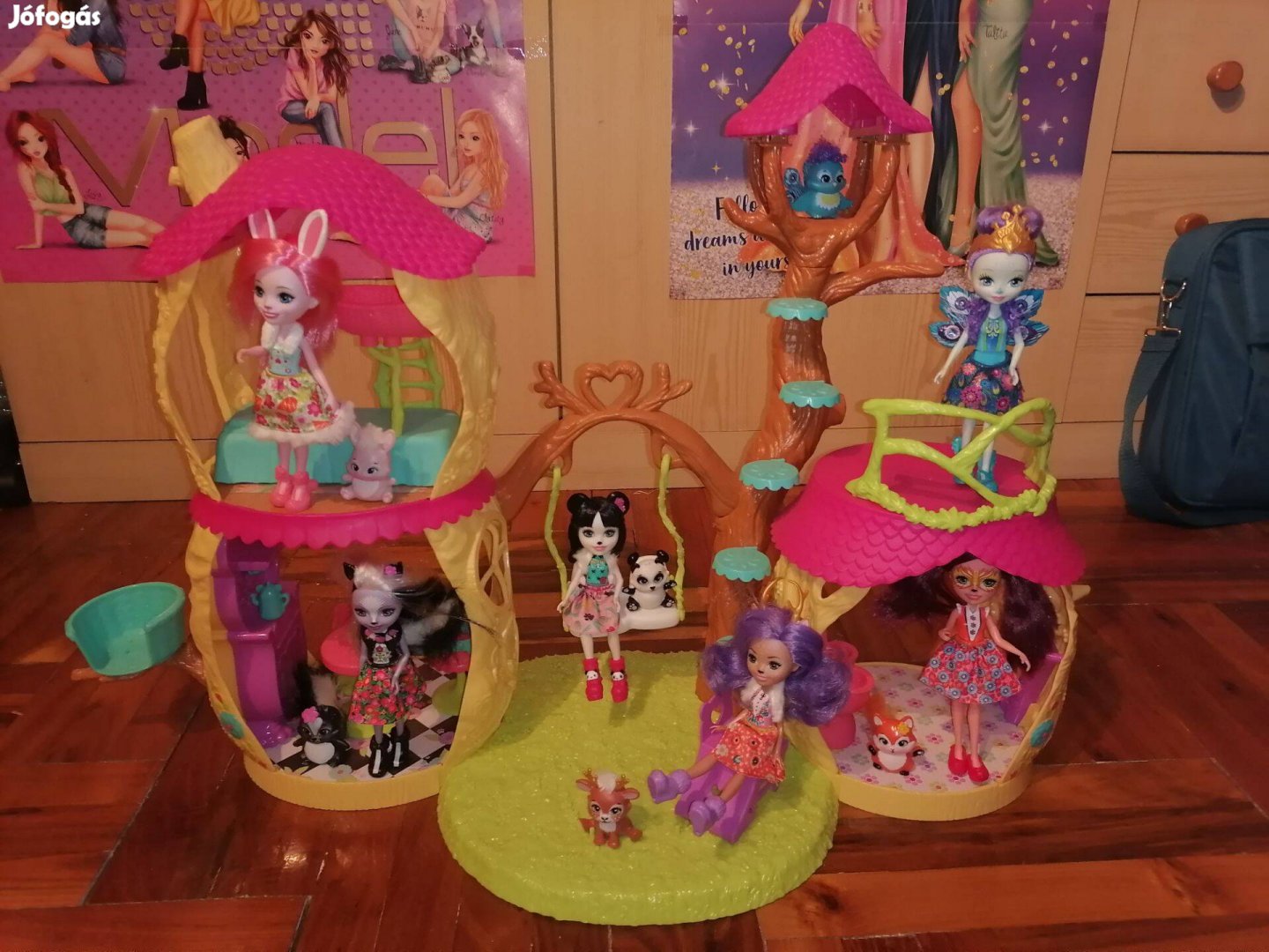 Mattel Enchantimals - Pandaház 6 babával