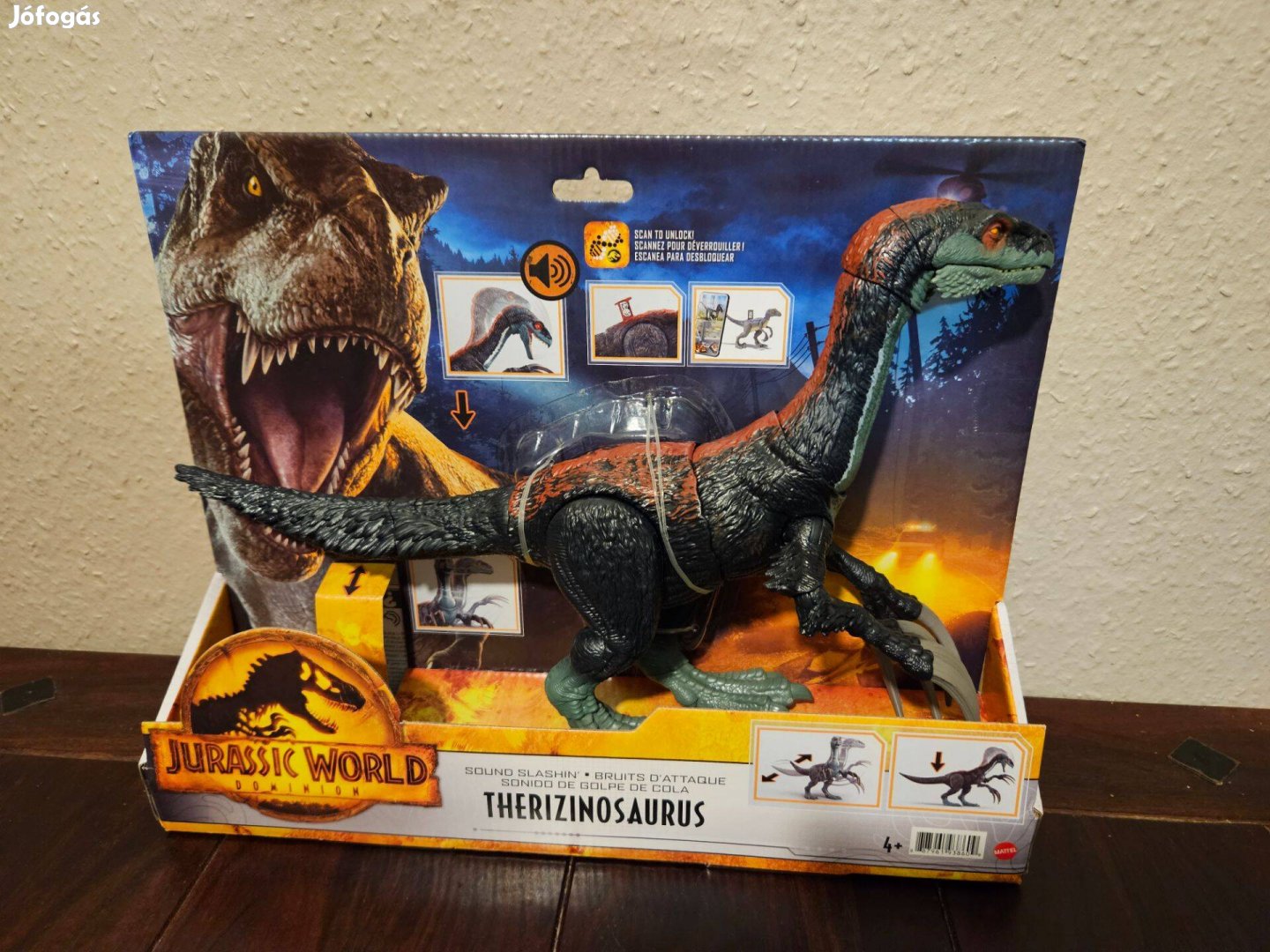 Mattel Jurassic World Dominion - Sound Slashin - Therizinosaurus - Új