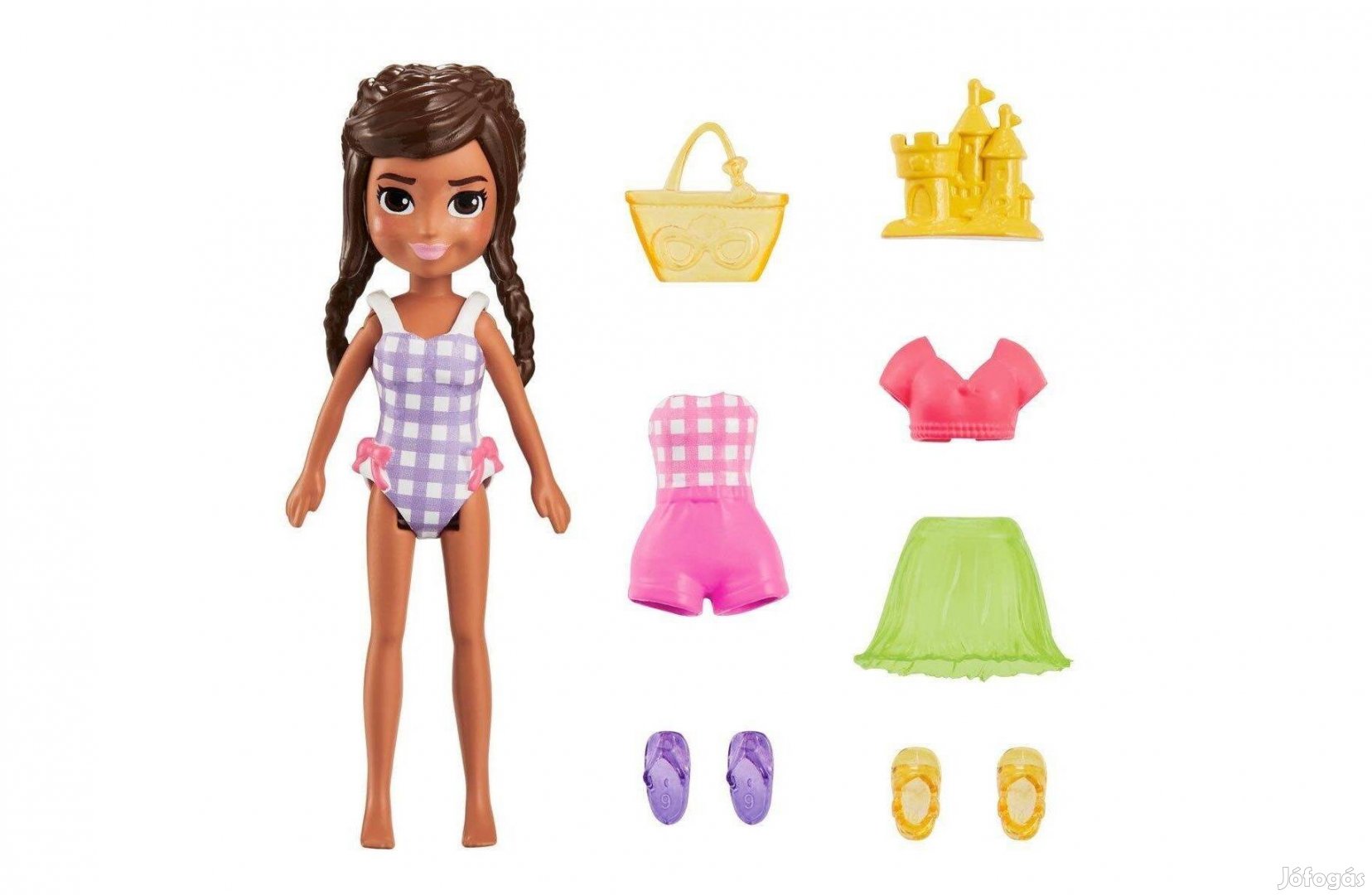 Mattel Polly Pocket - Baba fürdőruhában kiegészítőkkel