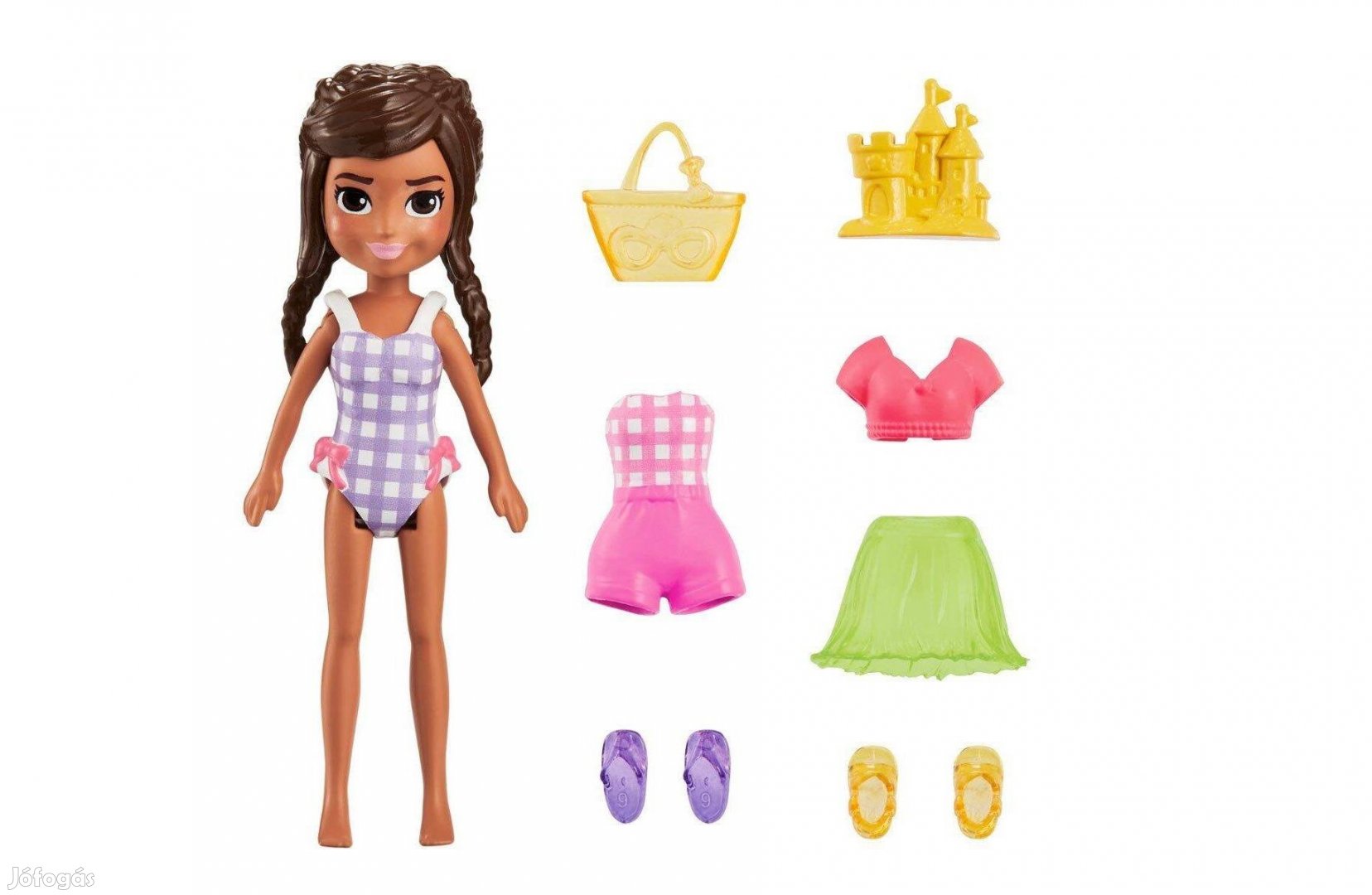 Mattel Polly Pocket - Baba fürdőruhában kiegészítőkkel