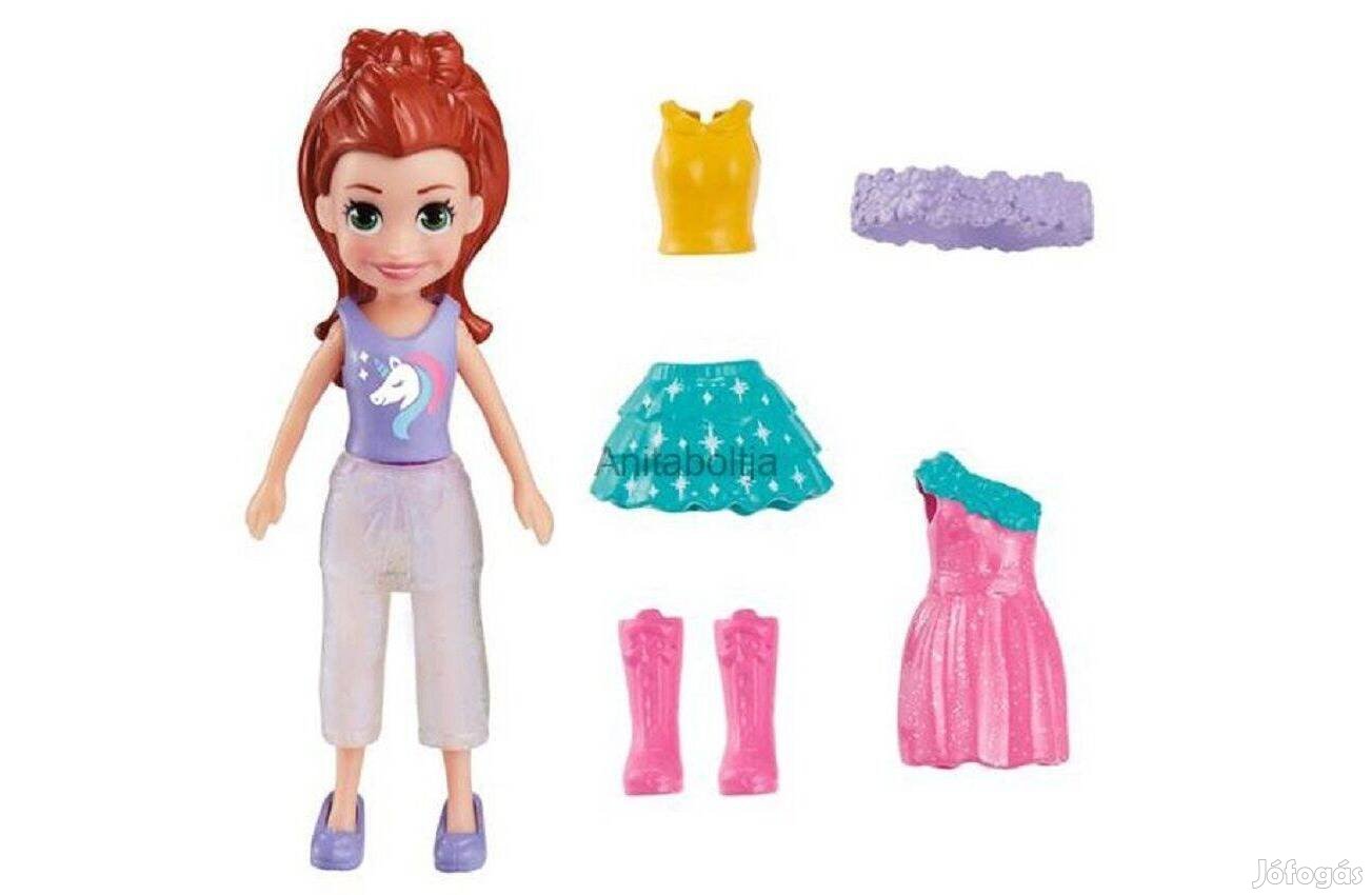 Mattel Polly Pocket - Új baba divatokkal Mini csomag Unicorn Fashion