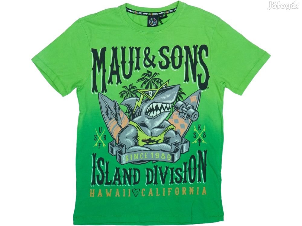 Maui&Sons Új (címkés) Fiú Póló (Méret: 158)