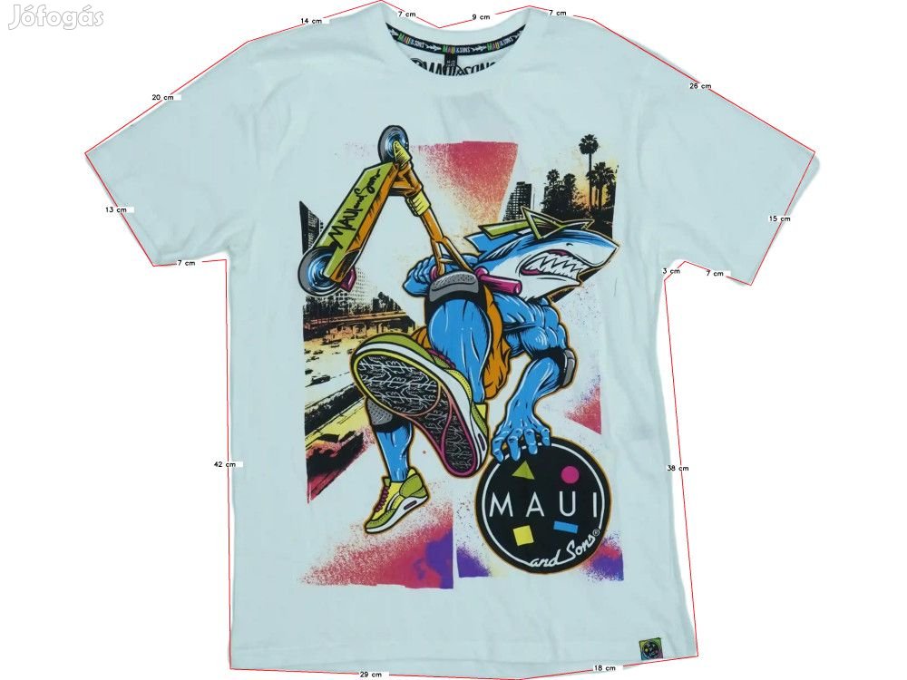 Maui&Sons Új (címkés) Fiú Póló (Méret: 170)