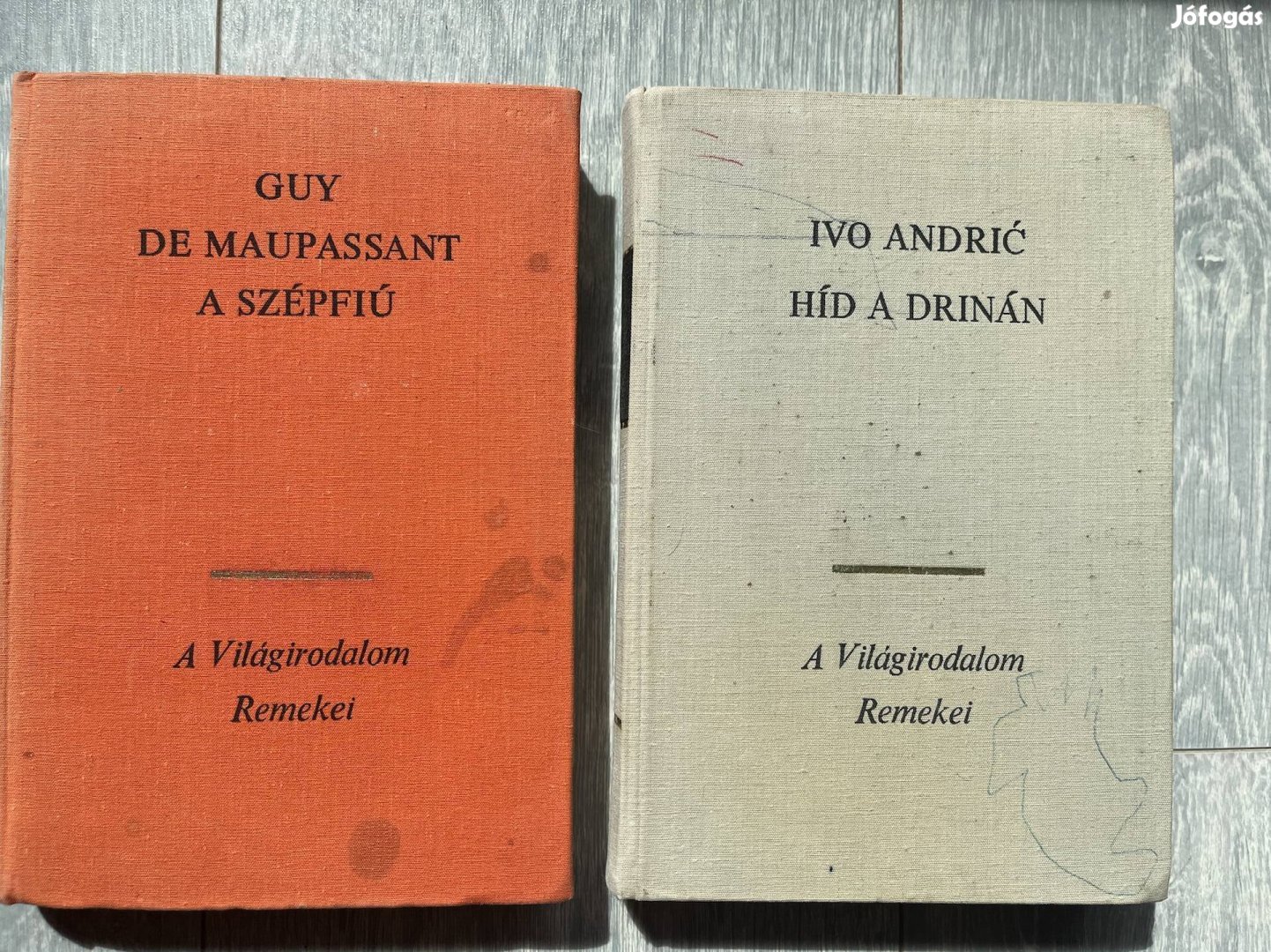 Maupassant és Ivo Andric könyvek