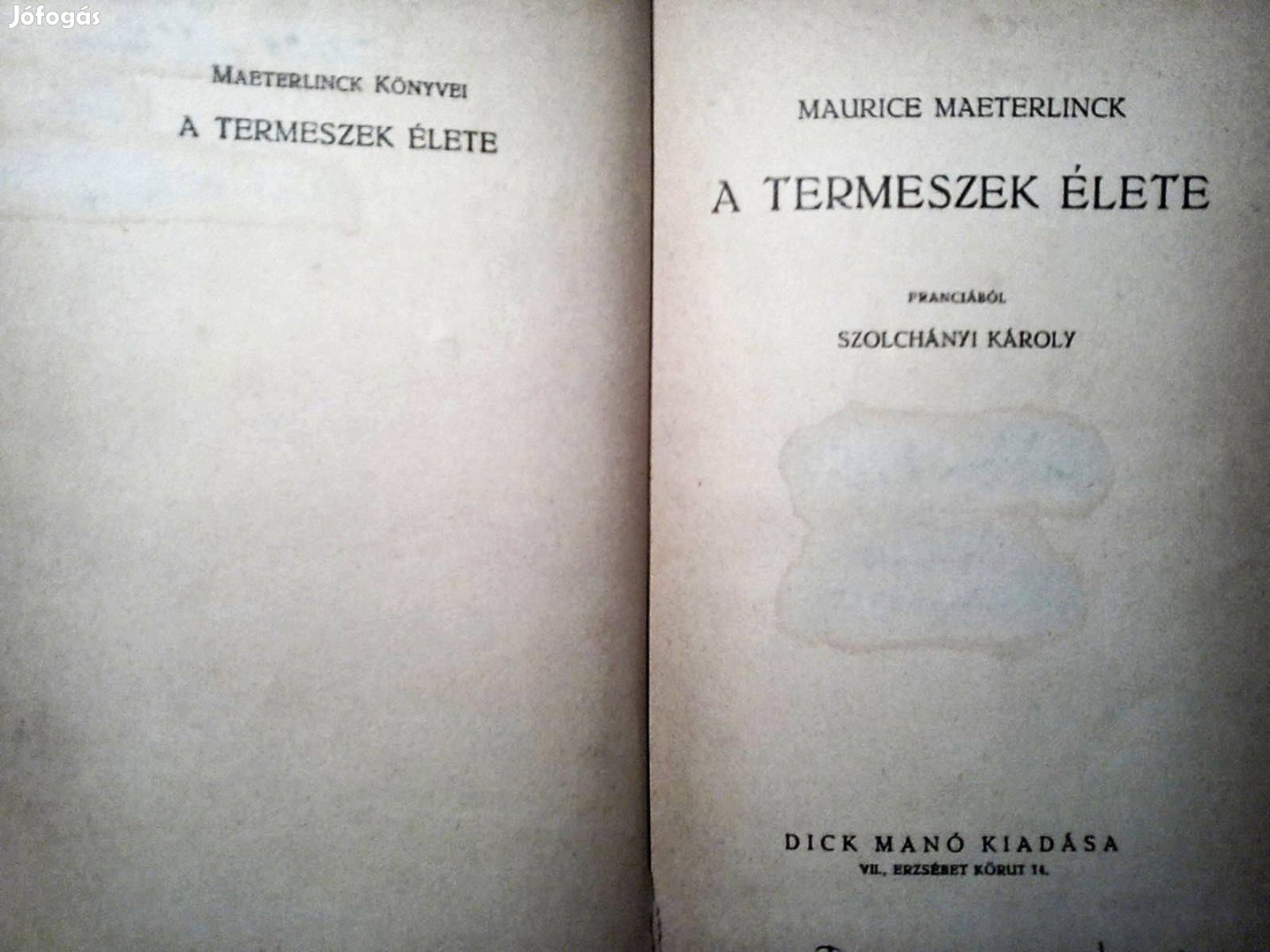 Maurice Maeterlinck A termeszek élete