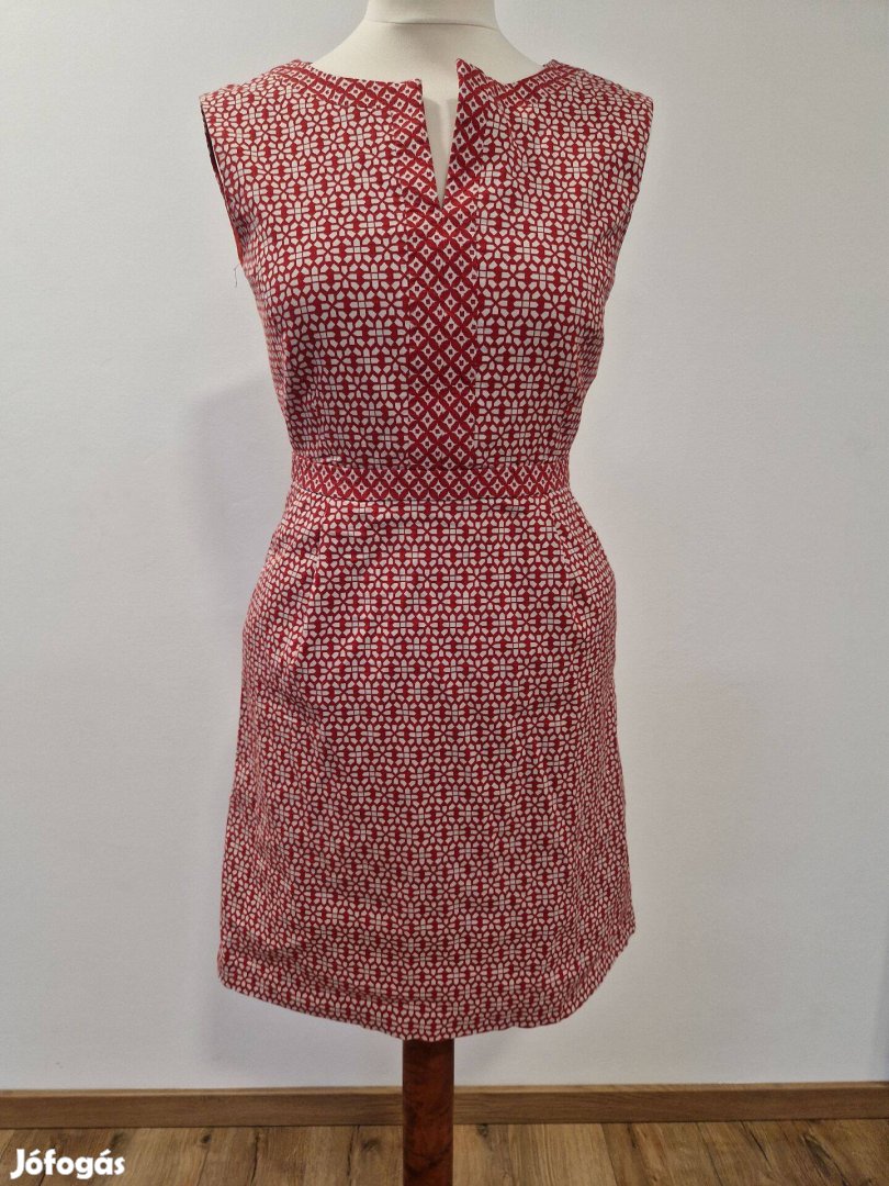 Max Mara factory outletben vásárolt piros-fehér ujjatlan nyári ruha 38