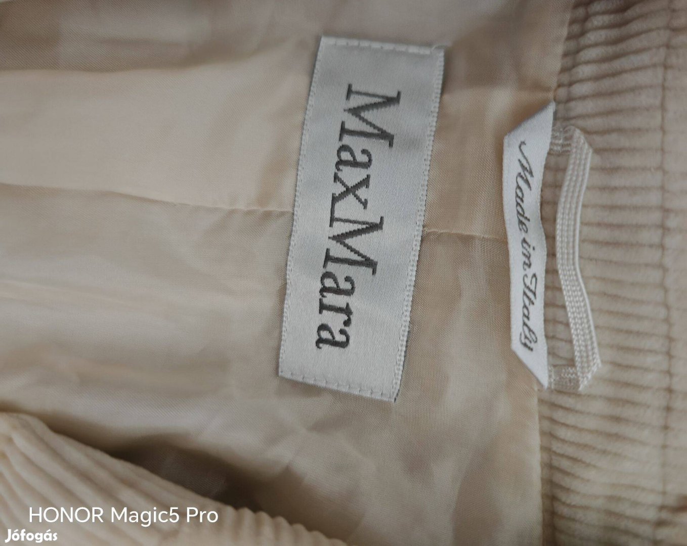 Max Mara luxus bézs női blézer kiskabát