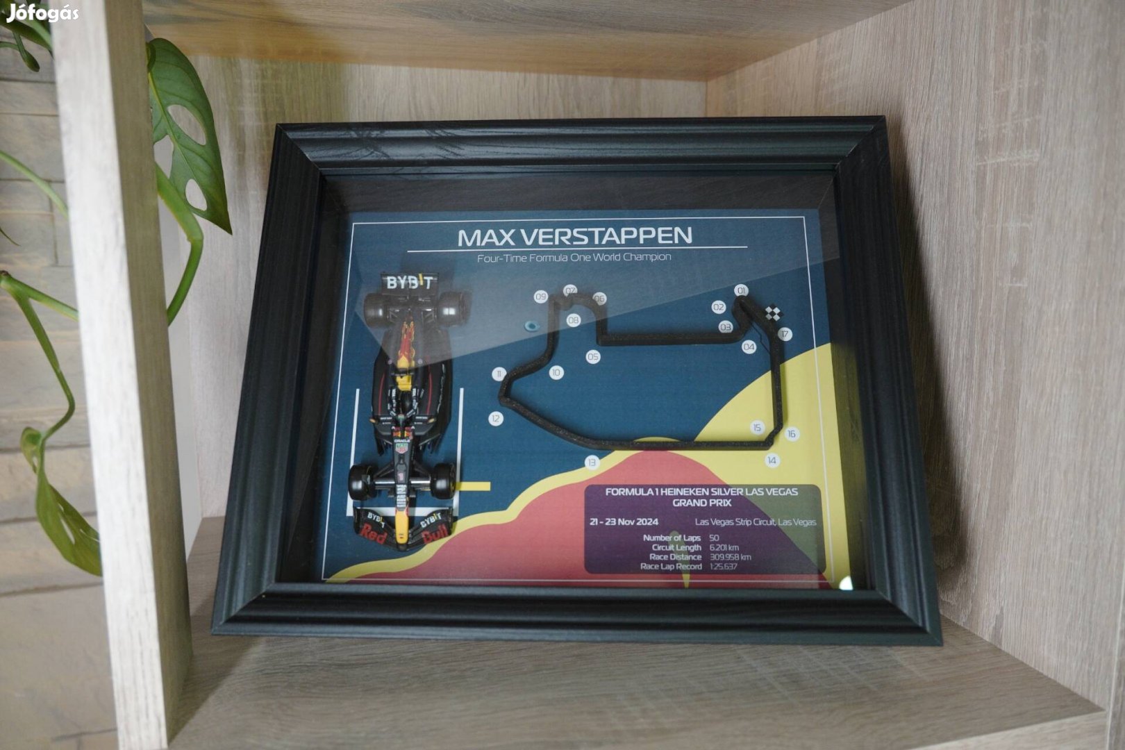 Max Verstappen 2024 bajnoki emlékplakett