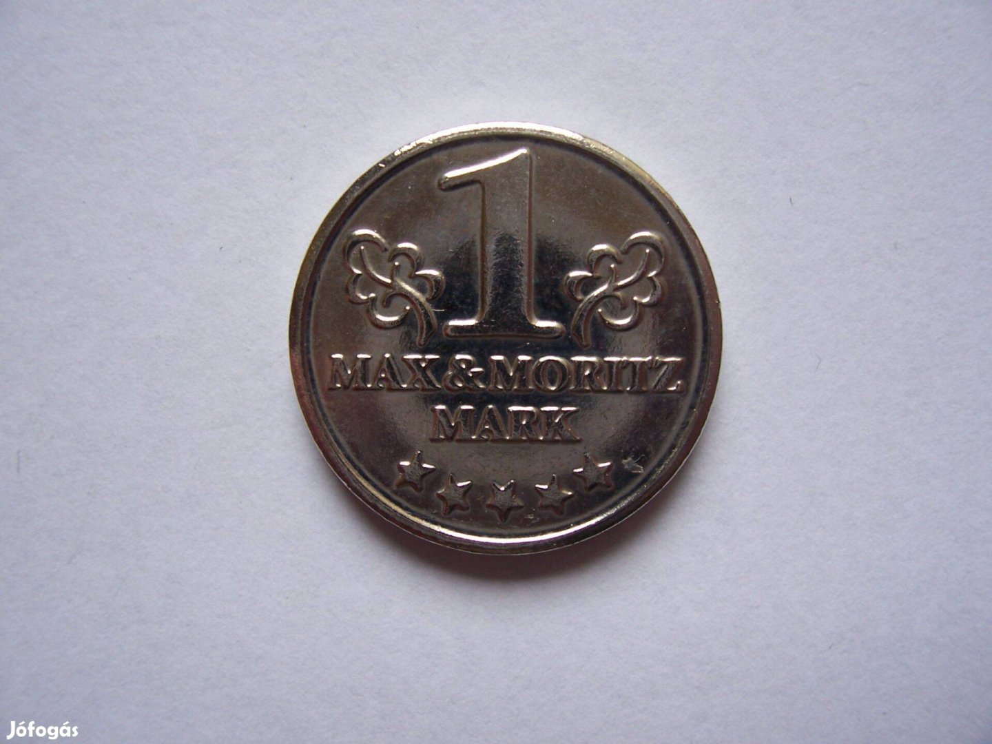 Max Moritz 1 Mark német gyógyszertári token, zseton