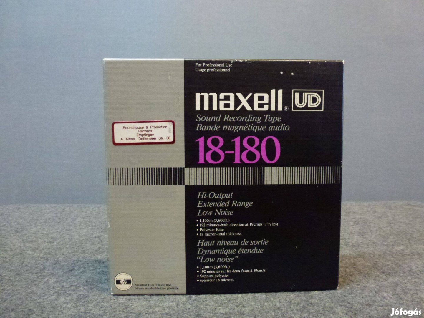 Maxell 180mm-es szalag fém orsón